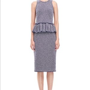 Rebecca Taylor - STRETCH TWEED PEPLUM TOP